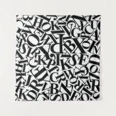 アルファベット文字 タペストリー (正面)