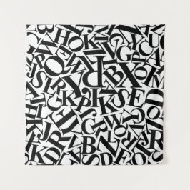 アルファベット文字 タペストリー