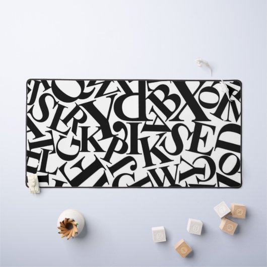 アルファベット文字 デスクマット (キッズテーブル)