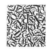 アルファベット文字 ノートパッド (正面)