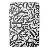 アルファベット文字 バスマット (正面縦)