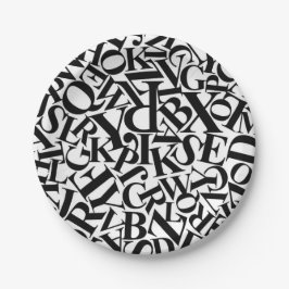 アルファベット文字 ペーパープレート