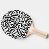 アルファベット文字 卓球ラケット (横)