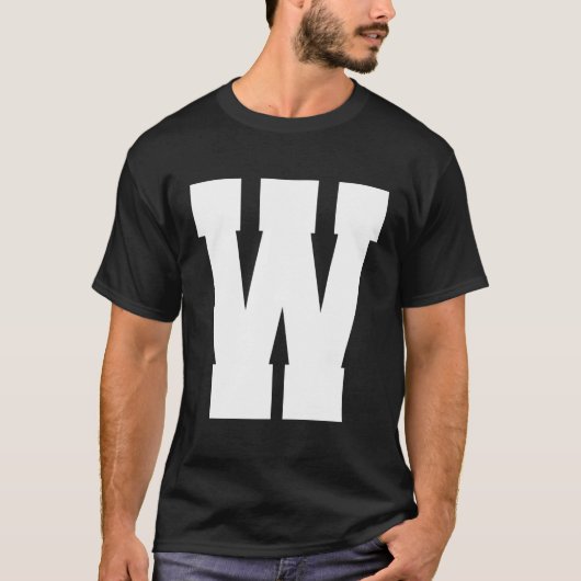 アルファベット文字(大文字) Tシャツ (正面)