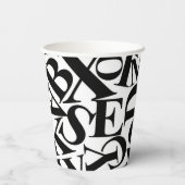 アルファベット文字 紙コップ (裏面)