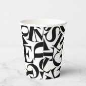 アルファベット文字 紙コップ (右)