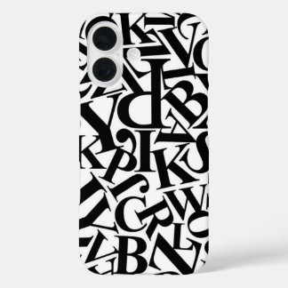 アルファベット文字 iPhone 16ケース