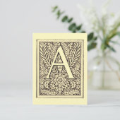 アルファベット文字Aはがき ポストカード (スタンド正面)