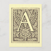アルファベット文字Aはがき ポストカード (正面)