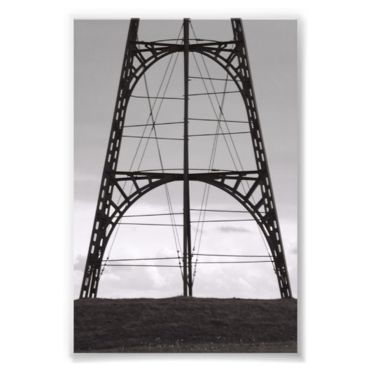 アルファベット文字A3 4x6白黒 フォトプリント (正面)