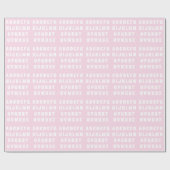 アルファベット文字Abcパターンピンク白い子供のギフト ラッピングペーパー (フラット)