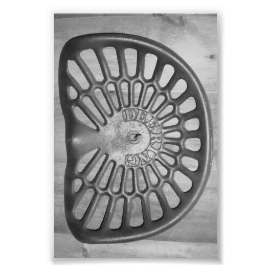 アルファベット文字D9白黒4x6 フォトプリント (正面)