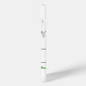 アルファベット文字H、水色ラベンダードラゴンフライ Case-Mate iPhoneケース (裏面 / 左)