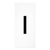 アルファベット文字L学の教育カード ラックカード (裏面)