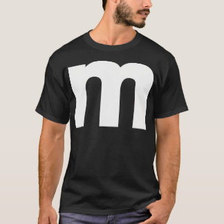 アルファベット文字M大文字グループハロウィーン Tシャツ