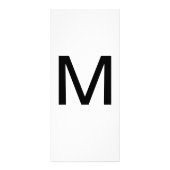 アルファベット文字M学の教育カード ラックカード (正面)