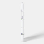 アルファベット文字N、水色ラベンダードラゴンフライ Case-Mate iPhoneケース (裏面 / 左)