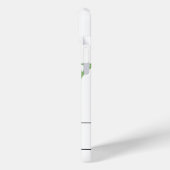 アルファベット文字W、水色ラベンダートンフライ Case-Mate iPhoneケース (裏面 / 左)