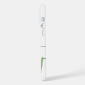 アルファベット文字Z、水色ラベンダードラゴンフライ iPhoneケース (左側面)