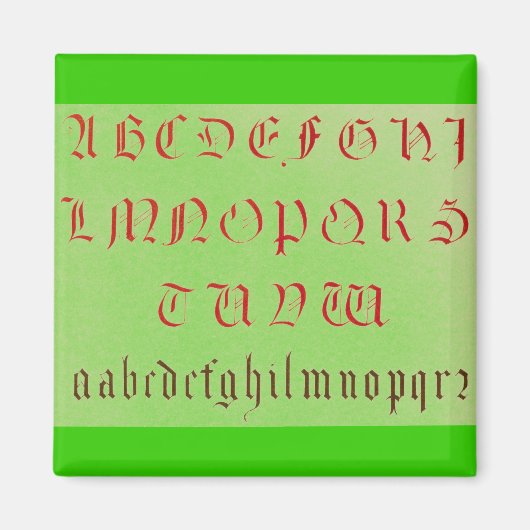 アルファベット磁石 マグネット (正面)