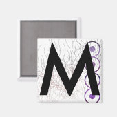 アルファベット磁石: M マグネット (正面/裏面)