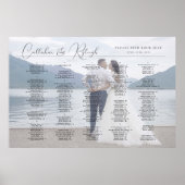 アルファベット結婚順の写真の座席表エレガント、 ポスター (正面)