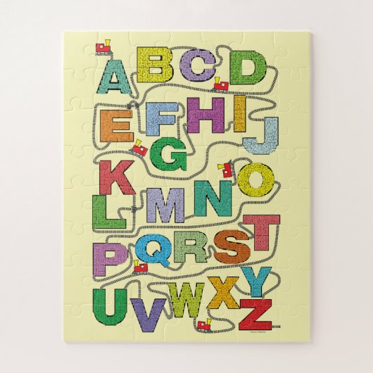 アルファベット迷路パズル鉄道 ジグソーパズル (縦)