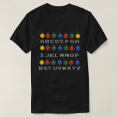 アルファベット醜いセーター冬ファミリークリスマスボーイズ Tシャツ (デザイン正面)