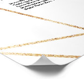 アルファベット順フローラ結婚の座席表 ポスター (角)