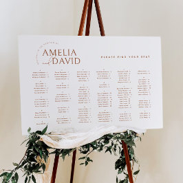 アルファベット順 モダン 席次表 ポスター