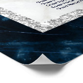 アルファベット順 大理石 ウェディング 席次表 ポスター (角)