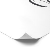 アルファベット1文字のモノグラム グリーンの植物 ベビー名前 ウォールプリント ポスター (角)