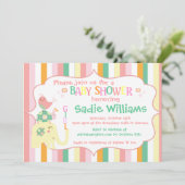 アルファベット アニマル ベビーシャワー 招待状 (スタンド正面)