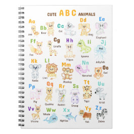 アルファベット アニマル ABC かわいい動物たち ノートブック