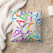 アルファベット クッション (ブランケット)