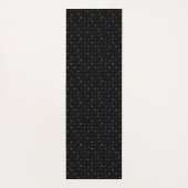 アルファベット　グレー　ブラック ヨガマット (裏面)