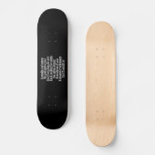 アルファベット/コードワード スケートボード (正面)