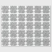 アルファベット/コードワード ラッピングペーパー (フラット)