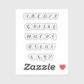 アルファベット シール (シート)