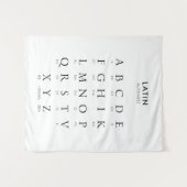 アルファベット タペストリー (正面(横))