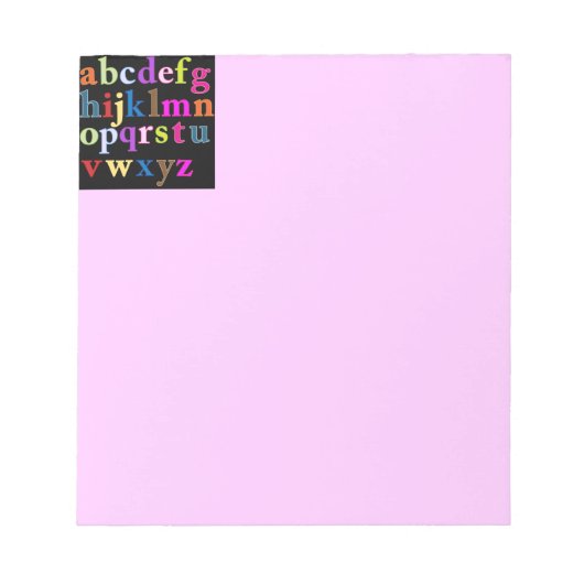 アルファベット ノートパッド (正面)