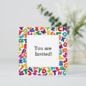 アルファベット フレーム 招待状 (スタンド正面)