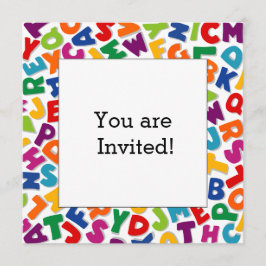 アルファベット フレーム 招待状