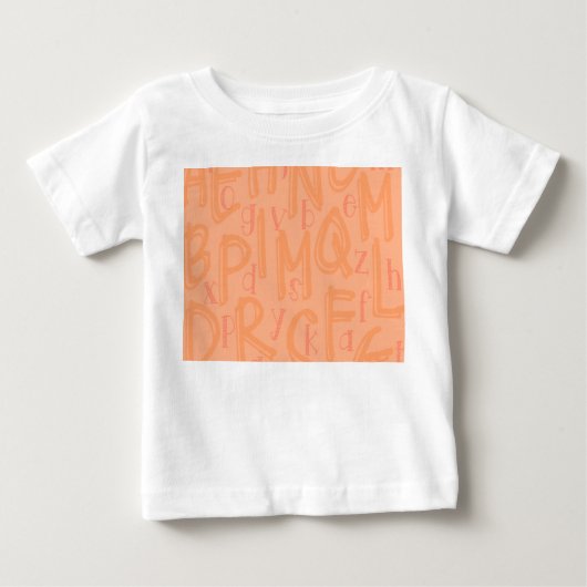 アルファベット ベビーTシャツ (正面)