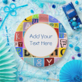 アルファベット ペーパープレート (パーティー)