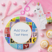 アルファベット ペーパープレート (パーティー)