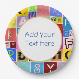 アルファベット ペーパープレート