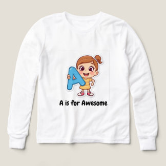 アルファベット ポジティブ キッズ デザイン - AはAwesome！Tシャツ