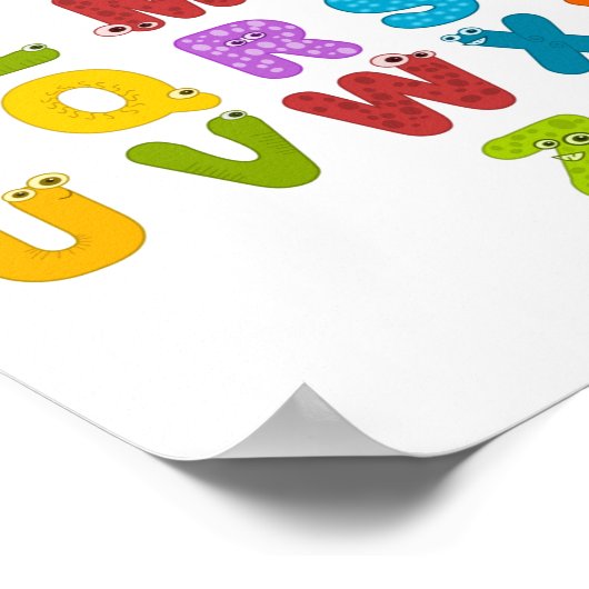 アルファベット ポスター (角)