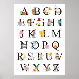 アルファベット ポスター
